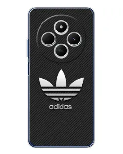 Чехол для Xiaomi Poco C75 с картинкой «Adidas Карбоновая текстура»