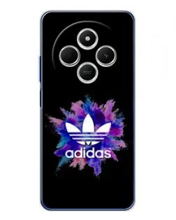 Чехол для Xiaomi Poco C75 с картинкой «Взрыв красок Adidas»