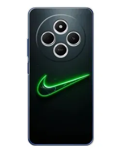 Чохол для Xiaomi Poco C75 з картинкою «Неоновий контур Nike»
