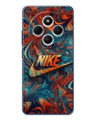 Чехол для Xiaomi Poco C75 с картинкой «Nike в абстракции»