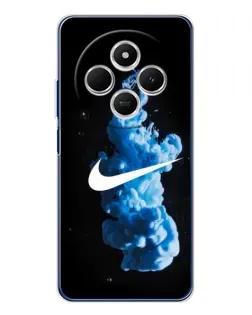 Чехол для Xiaomi Poco C75 с картинкой «Nike и синий дым»