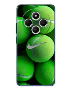 Чехол для Xiaomi Poco C75 с картинкой «Теннисные мячи Найк»