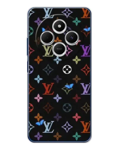Чехол для Xiaomi Poco C75 с картинкой «Цветная монограмма LV»