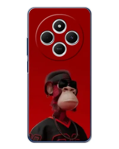 Чехол для Xiaomi Poco C75 с картинкой «Bored Ape в красном» Чехол для Xiaomi Poco C75 с картинкой «Bored Ape в красном»