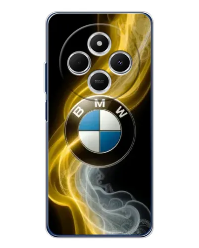 Чохол для Xiaomi Poco C75 з картинкою «Золотистий дим BMW»