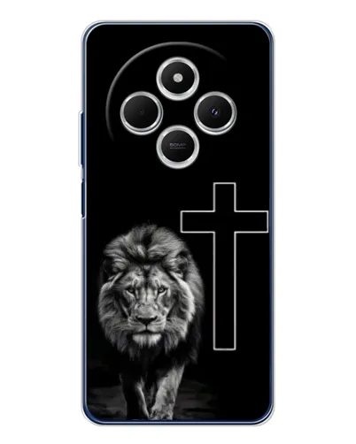 Чехол для Xiaomi Poco C75 с картинкой «Лев и Крест» Чехол для Xiaomi Poco C75 с картинкой «Лев и Крест»