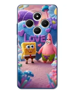 Чехол для Xiaomi Poco C75 с картинкой «Губка Боб Патрик»