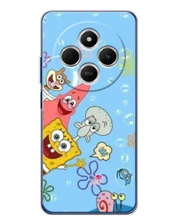 Чехол для Xiaomi Poco C75 с картинкой «Веселые пузырьки»