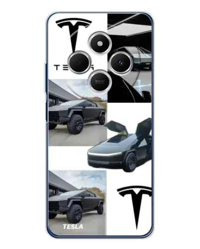 Чохол для Xiaomi Poco C75 з картинкою «Колаж Cybertruck Tesla» Чохол для Xiaomi Poco C75 з картинкою «Колаж Cybertruck Tesla»