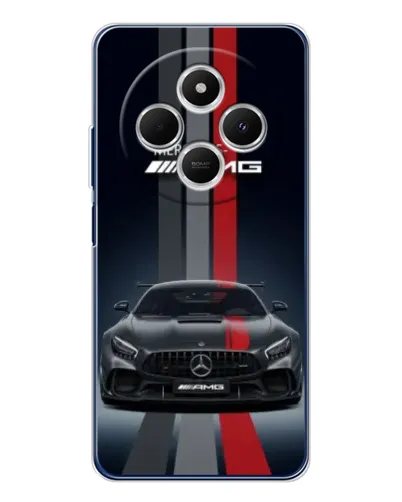 Чехол для Xiaomi Poco C75 с картинкой «Mercedes — белый карбон» Чехол для Xiaomi Poco C75 с картинкой «Mercedes — белый карбон»