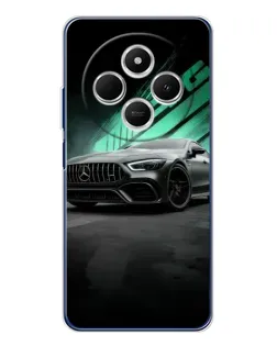 Чехол для Xiaomi Poco C75 с картинкой «Темный Mercedes AMG»