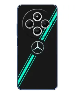 Чехол для Xiaomi Poco C75 с картинкой «Спортивные линии Mercedes»