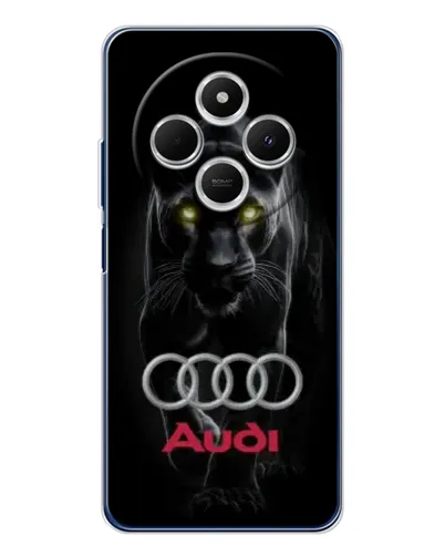 Чехол для Xiaomi Poco C75 с картинкой «Пантера и Audi»
