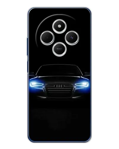 Чехол для Xiaomi Poco C75 с картинкой «Audi в неоне»