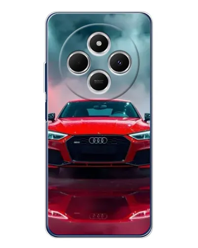 Чехол для Xiaomi Poco C75 с картинкой «Audi RS — красный стиль»