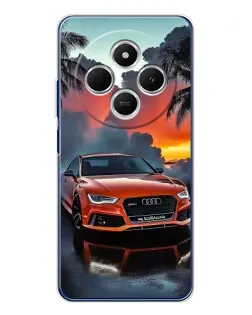 Чехол для Xiaomi Poco C75 с картинкой «Audi — закат»