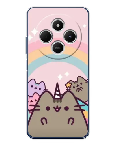 Чехол для Xiaomi Poco C75 с картинкой «Единорог Pusheen» Чехол для Xiaomi Poco C75 с картинкой «Единорог Pusheen»