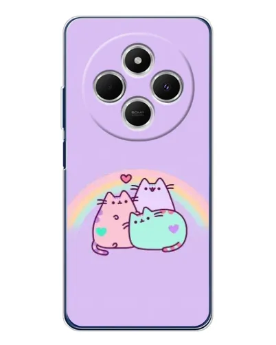 Чехол для Xiaomi Poco C75 с картинкой «Радужные Пушины» Чехол для Xiaomi Poco C75 с картинкой «Радужные Пушины»