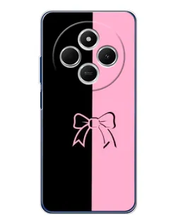 Чехол для Xiaomi Poco C75 с картинкой «Половинки банта»