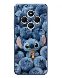 Чехол для Xiaomi Poco C75 с картинкой «Стич и голубика»