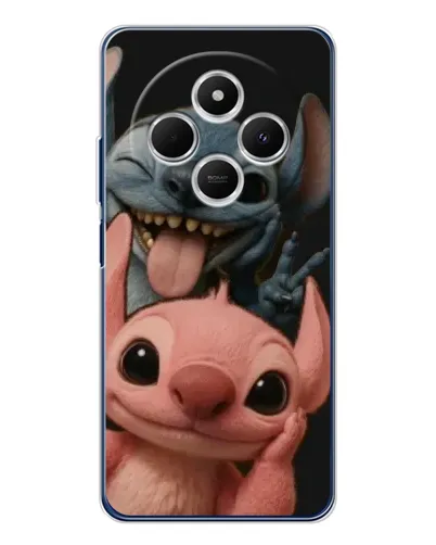 Чехол для Xiaomi Poco C75 с картинкой «Стич и Ангел»