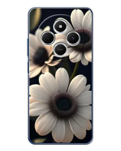Чохол для Xiaomi Poco C75 з картинкою «Білі маргаритки макро»