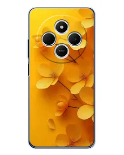 Чохол для Xiaomi Poco C75 з картинкою «Золоті пелюстки»