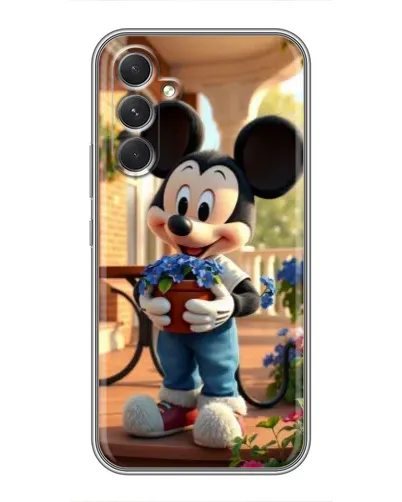 Чехол для Xiaomi Poco C81 с картинкой «Микки садовод»