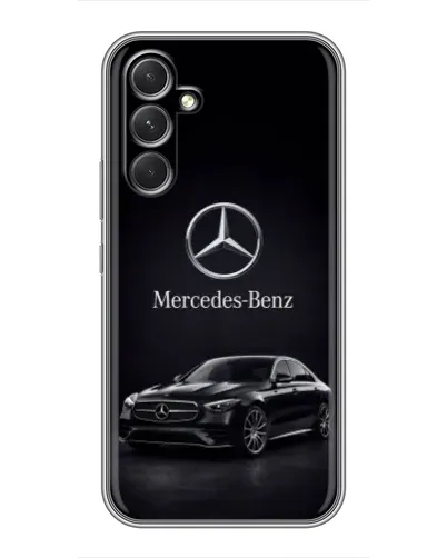 Чехол для Xiaomi Poco C81 с картинкой «Mercedes — решетка радиатора»