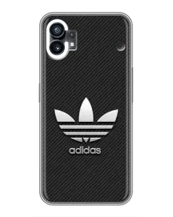 Чехол для Xiaomi Poco C81x с картинкой «Adidas Карбоновая текстура»