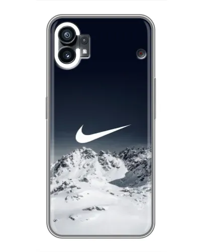 Чехол для Xiaomi Poco C81x с картинкой «Nike — зимние горы» Чехол для Xiaomi Poco C81x с картинкой «Nike — зимние горы»