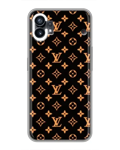 Чехол для Xiaomi Poco C81x с картинкой «Золотая монограмма LV»