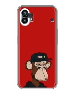 Чохол для Xiaomi Poco C81x з картинкою «Bored Ape — червоний фон»