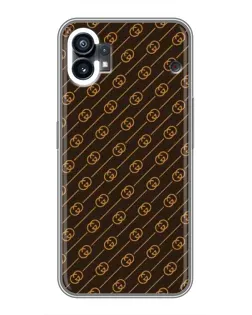 Чехол для Xiaomi Poco C81x с картинкой «Gucci — золотые диагонали»