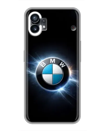 Чехол для Xiaomi Poco C81x с картинкой «BMW — неоновое сияние»