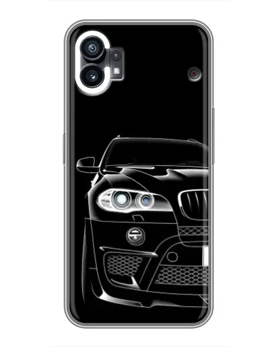 Чехол для Xiaomi Poco C81x с картинкой «Темный силуэт BMW»