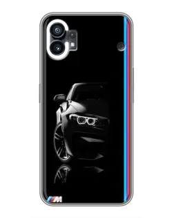 Чехол для Xiaomi Poco C81x с картинкой «Силуэт BMW в темноте»
