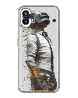 Чехол для Xiaomi Poco C81x с картинкой «PUBG — боец в пыли»