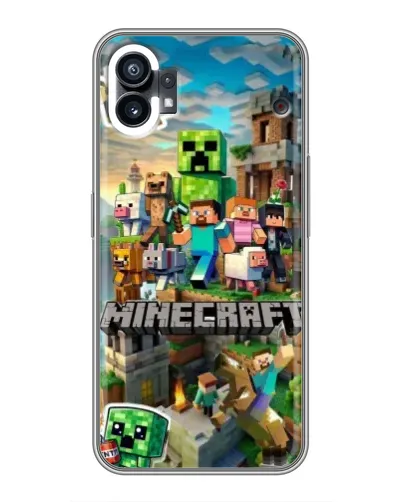 Чехол для Xiaomi Poco C81x с картинкой «Замок Minecraft»