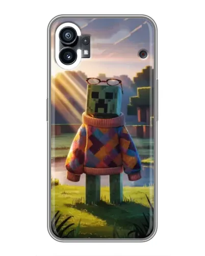 Чехол для Xiaomi Poco C81x с картинкой «Крипер в свитере»
