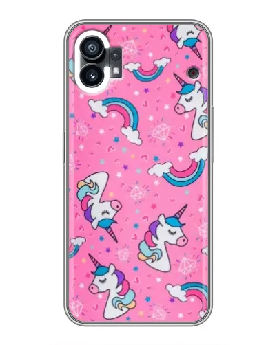 Чехол для Xiaomi Poco C81x с картинкой «Unicorn паттерн розовый» Чехол для Xiaomi Poco C81x с картинкой «Unicorn паттерн розовый»