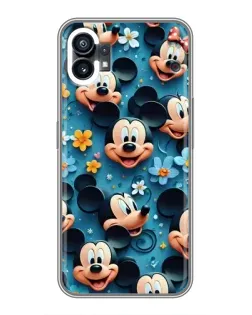 Чехол для Xiaomi Poco C81x с картинкой «Паттерн Микки и Минни»