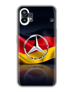 Чехол для Xiaomi Poco C81x с картинкой «Mercedes — флаг Германии»
