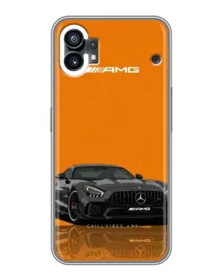 Чехол для Xiaomi Poco C81x с картинкой «Оранжевый Mercedes AMG»