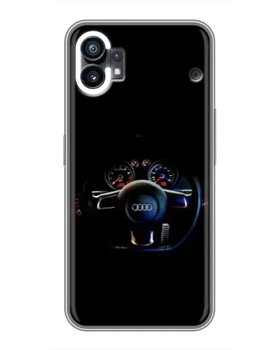 Чехол для Xiaomi Poco C81x с картинкой «Салон Audi — руль»