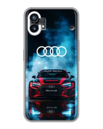 Чехол для Xiaomi Poco C81x с картинкой «Audi Sport — неон»