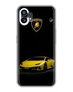 Чохол для Xiaomi Poco C81x з картинкою «Lamborghini жовтий акцент»