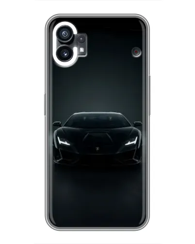 Чохол для Xiaomi Poco C81x з картинкою «Чорний Lamborghini Aventador»