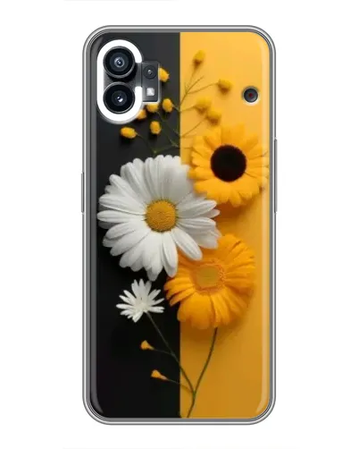 Чехол для Xiaomi Poco C81x с картинкой «Подсолнух и ромашка»