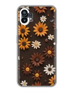 Чехол для Xiaomi Poco C81x с картинкой «Узор из маленьких подсолнухов»